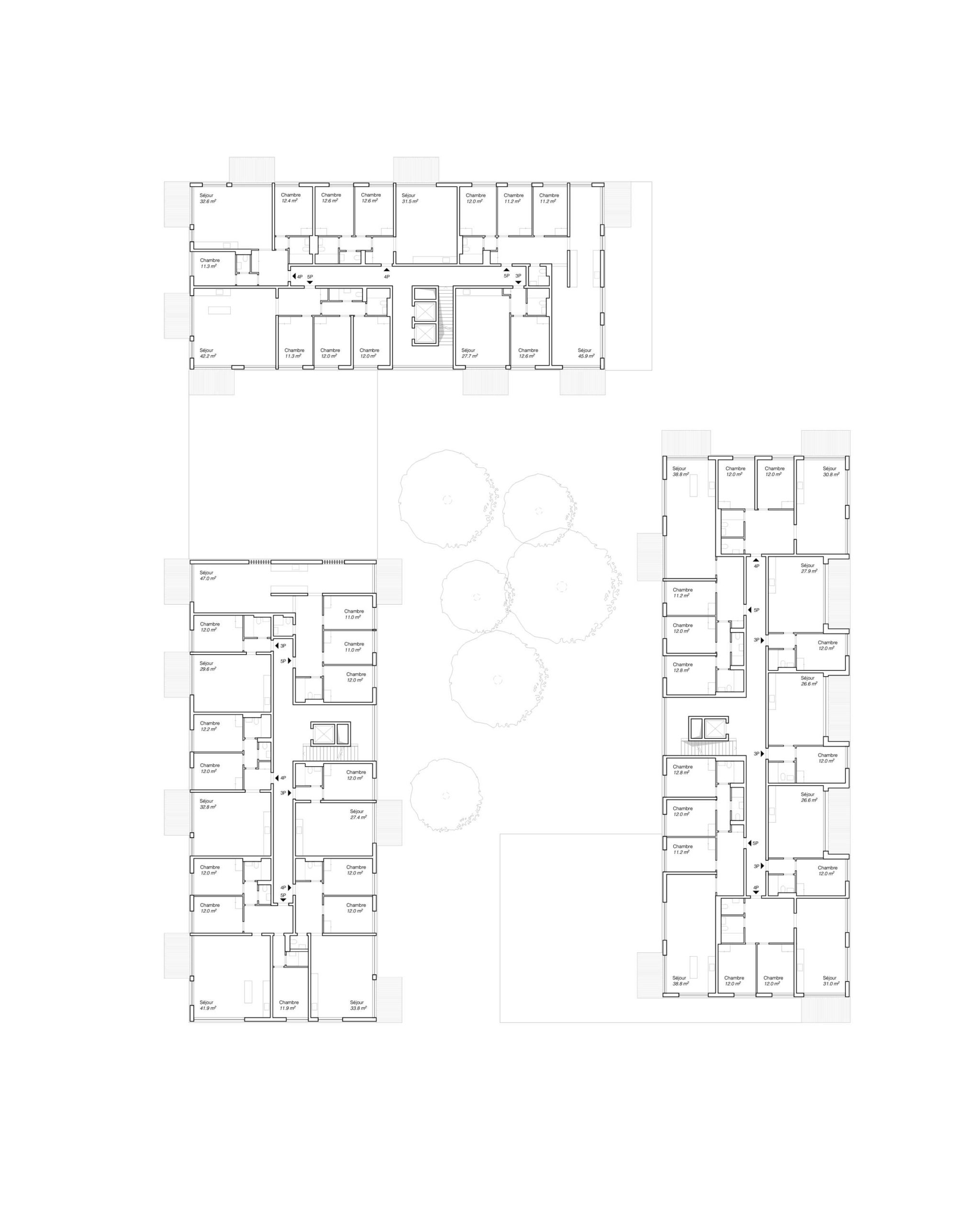 Etage type Ilot F